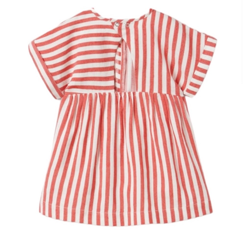 Zara - Red/White Striped Dress - Picture 3 of 5